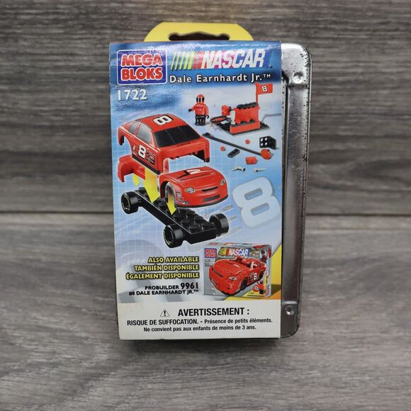Mega Bloks Nascar Building Snap Blocks Dale Earnhardt Jr #8 Racecar 1722 - Picture 1 of 16